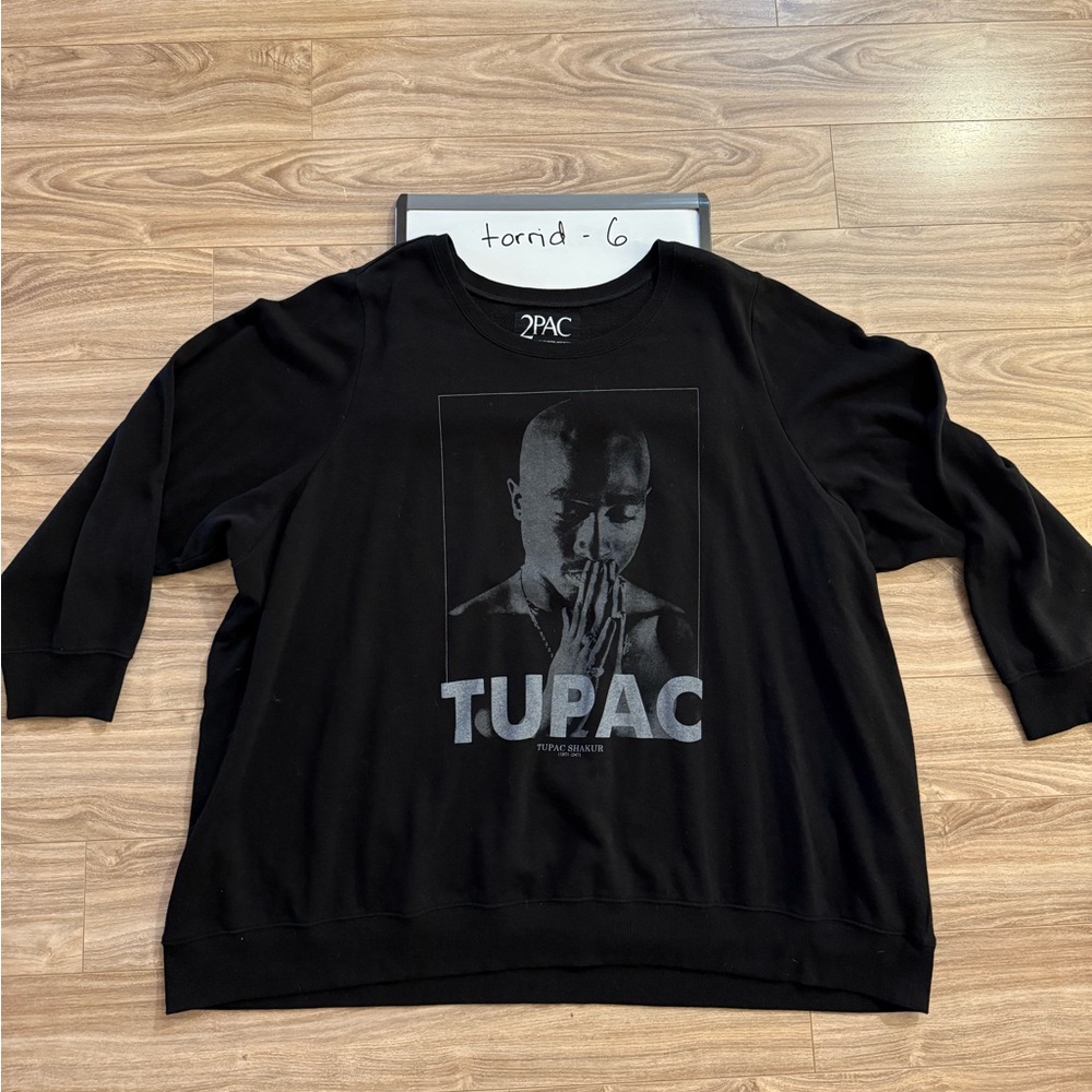 torrid Tupac Black Graphic Sweater 6X